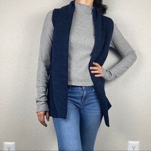 🌻Banana Republic blue 100% wool vest